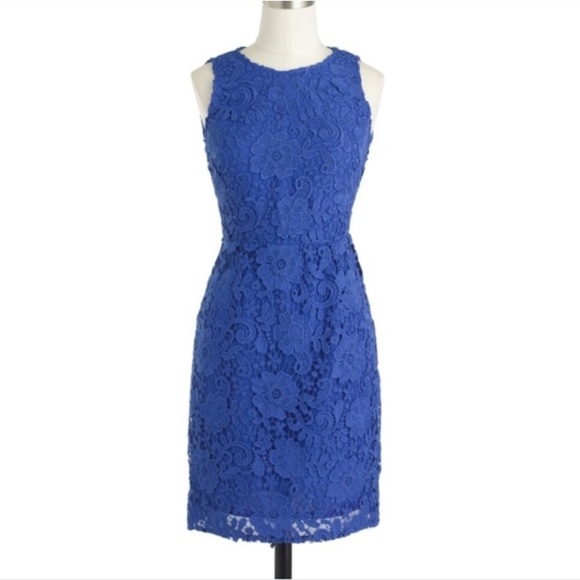 NWT J Crew Sleeveless Floral Lace Dress - Picture 1 of 7